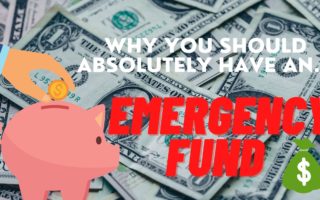 PICTURE OF MONEY, PIGGY BANK, DOLLAR SIGNS AN TEXT ON WHY YOU SHOULD HAVE AN EMERGENCY FUND