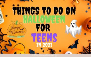 THINGS TO DO ON HALLOWEEN FOR TEENS ORANGE PICTURE WITH SPOOKY GRAPHICS